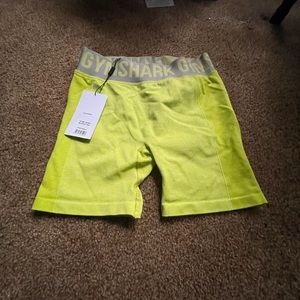 Small Gymshark flex shorts NWT like green & grey